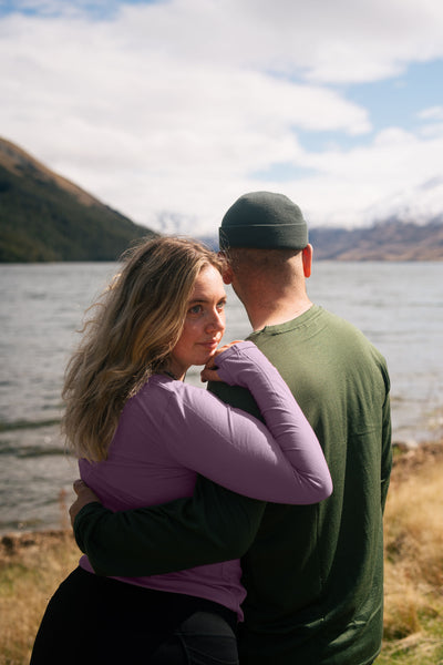 Women's OG Long Sleeve - 100% Merino Wool, Mauve