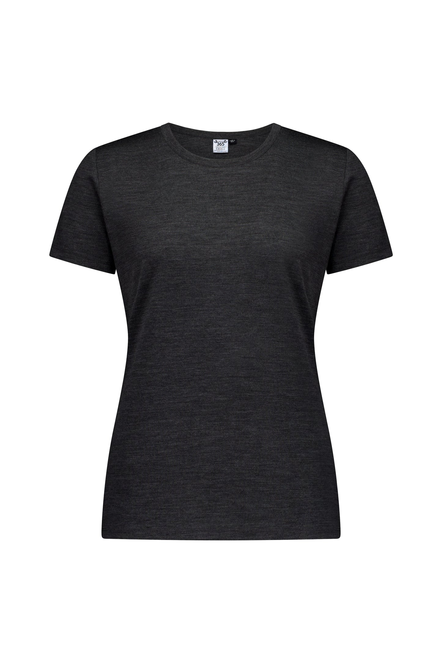 Women's Crew T-Shirt - 100% Merino Wool, Slate Grey