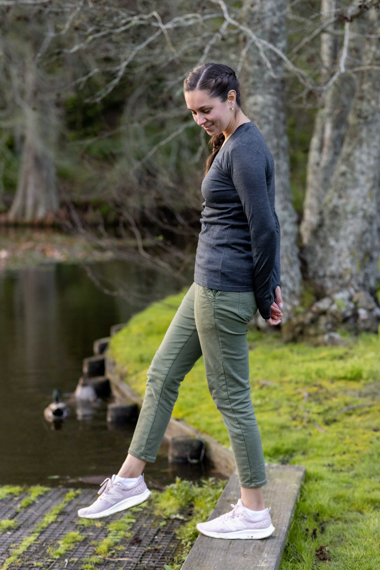 Women's OG Long Sleeve - 100% Merino Wool, Slate Grey