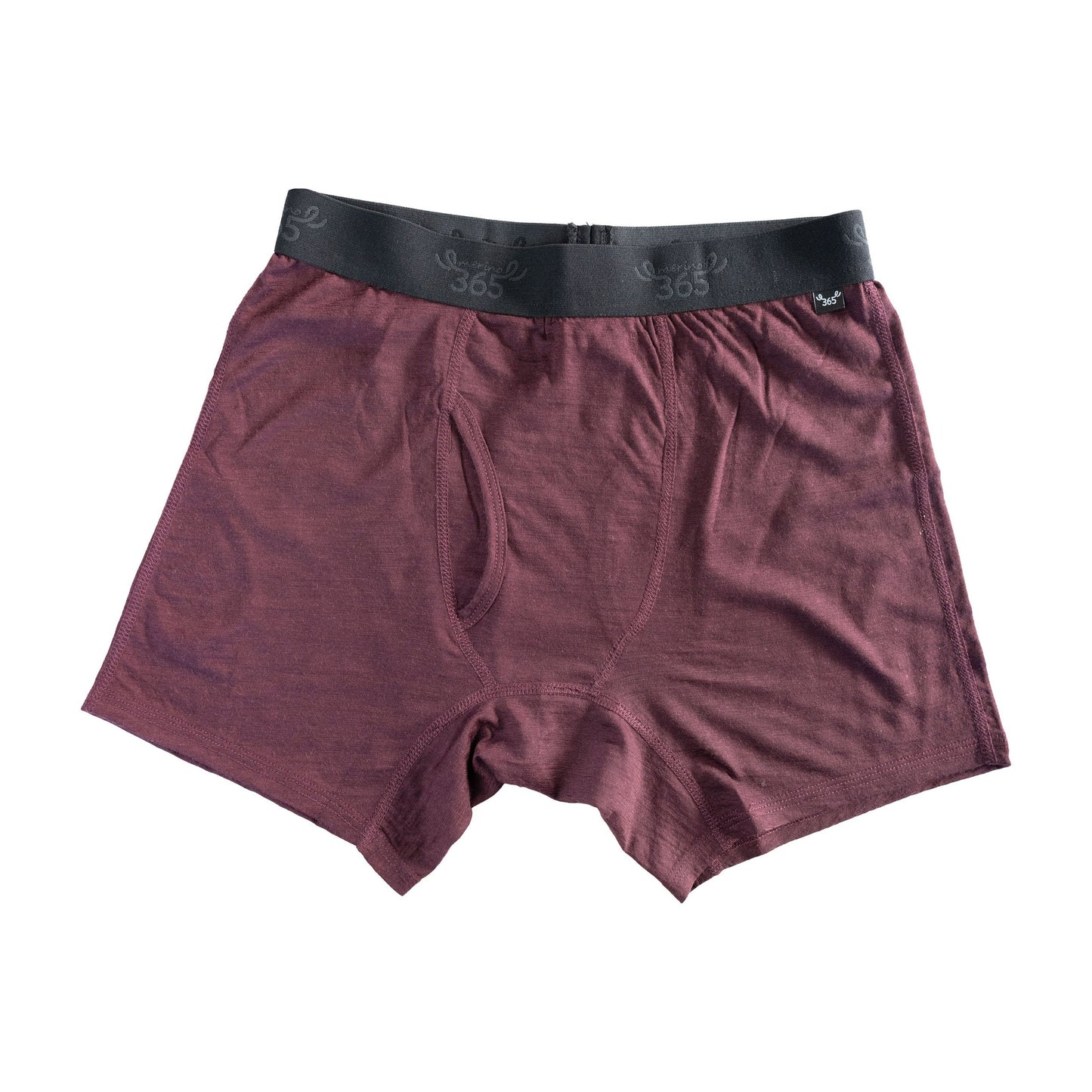 Merino 365 Men's Boxer Brief with Fly, Garnet