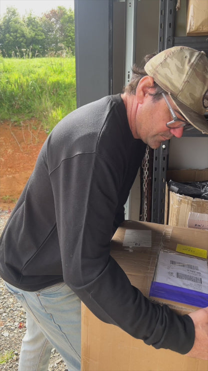 Men's Boxer Brief - 100% Merino Wool, Tangerine Stripe