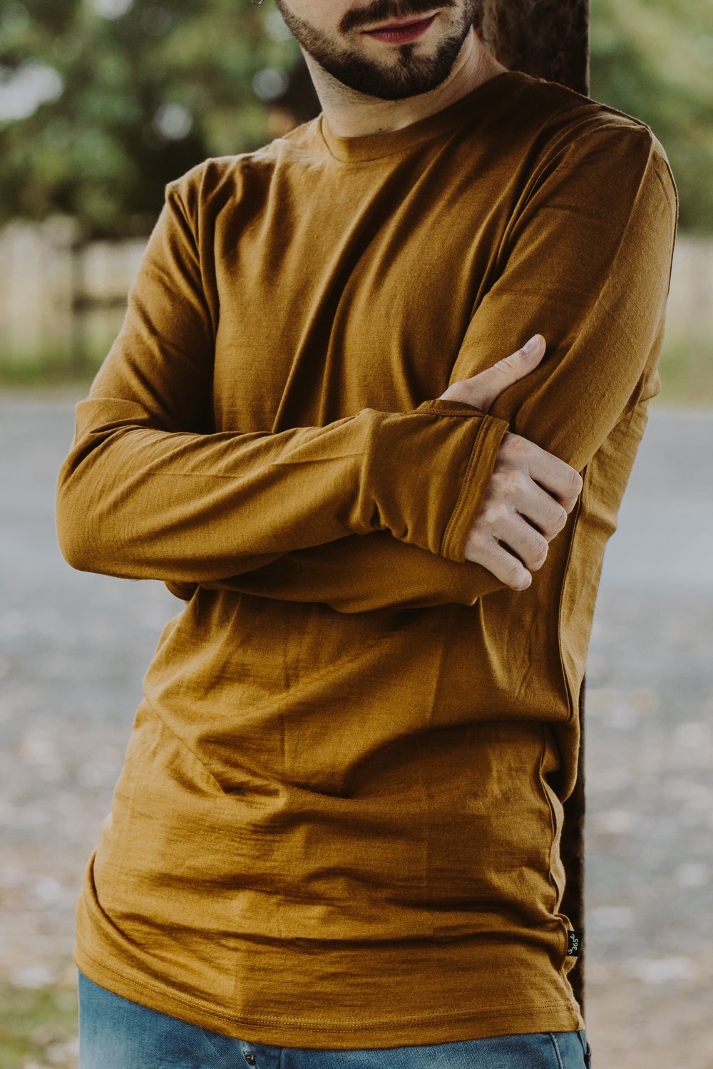 Merino 365 OG Long Sleeve with Thumbloops Top, Ochre