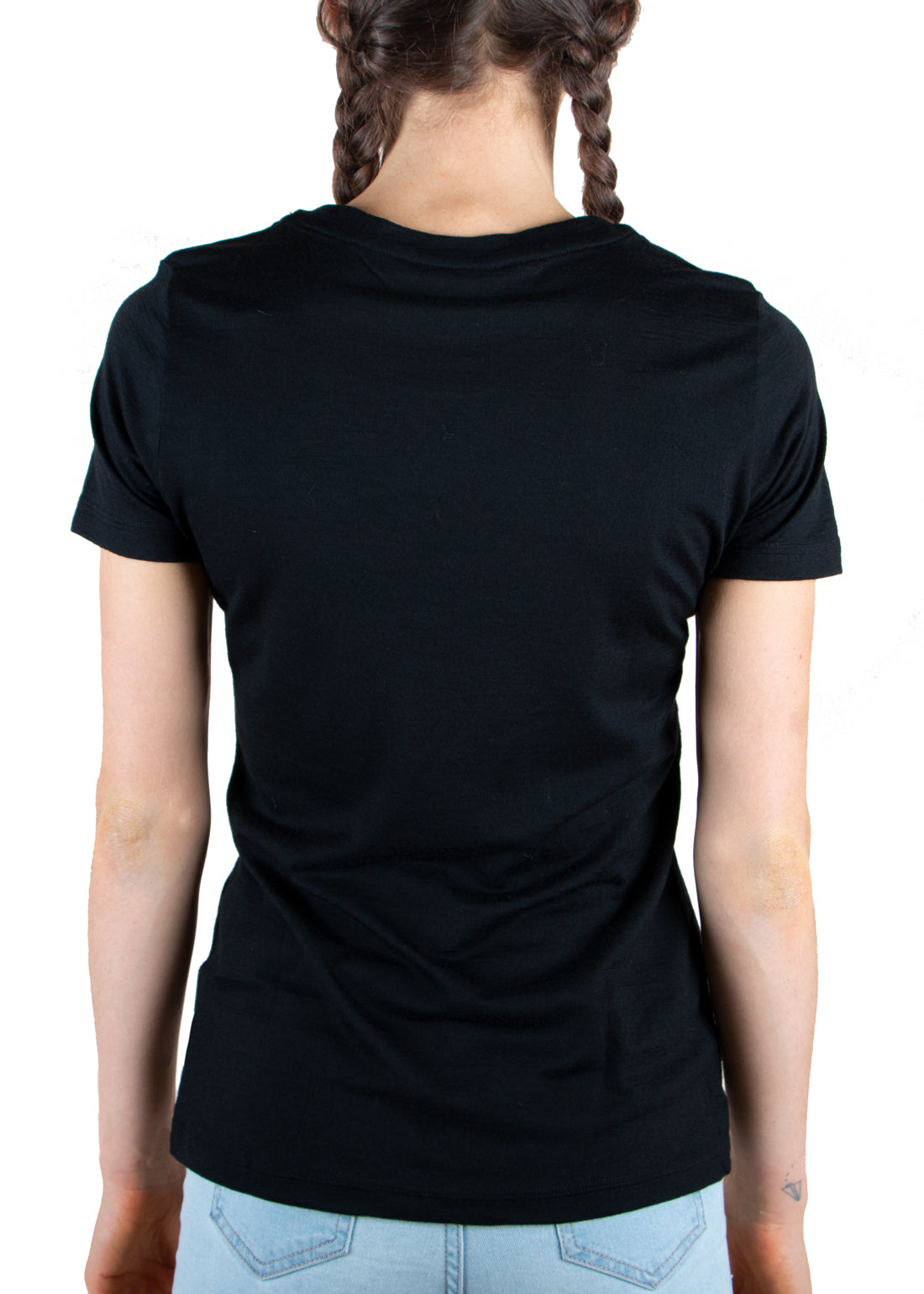 Merino 365 Women's Crew T-Shirt Short Sleeve, Black