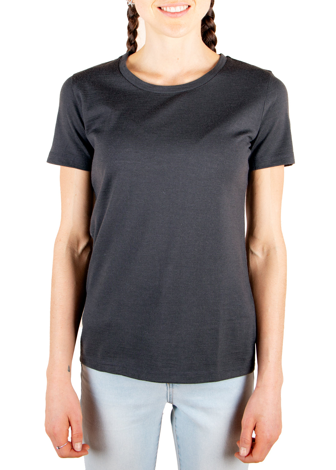 Merino 365 Women's Crew T-Shirt Short Sleeve, Smoky