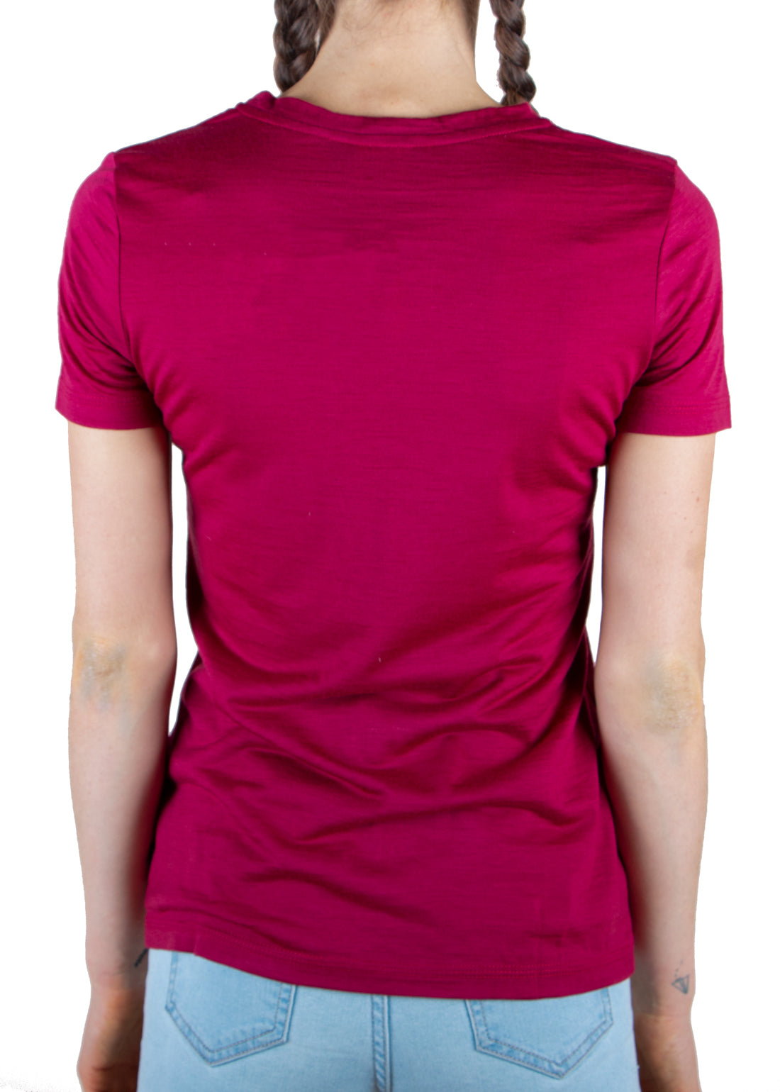 Merino 365 Women's Crew T-Shirt Short Sleeve, Red