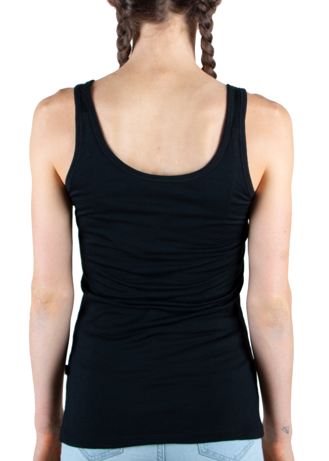 Merino 365 Women's Scoop Neck Tank Top - Black