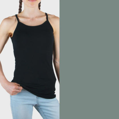 Merino 365 Women's Slim Cami Tank - Black