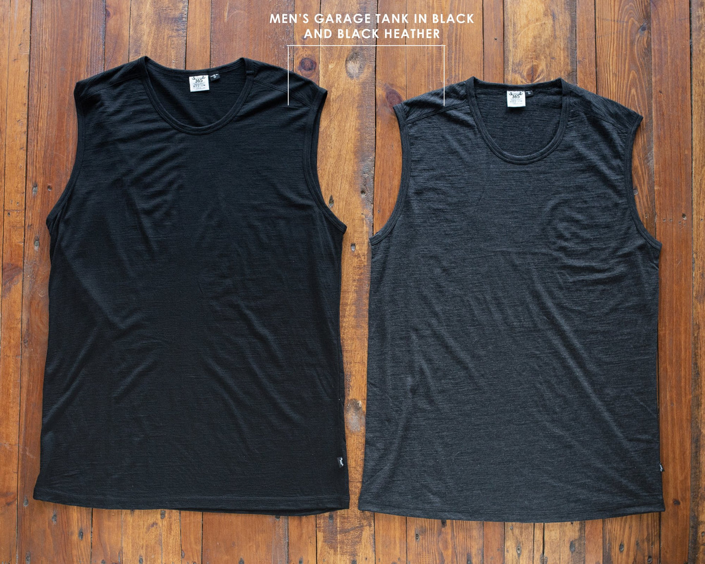 Merino 365 Men's 'Garage' Tank Top, Black